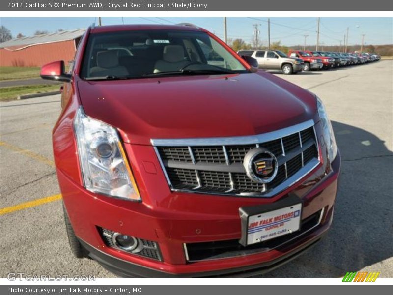 Crystal Red Tintcoat / Shale/Ebony 2012 Cadillac SRX Premium AWD