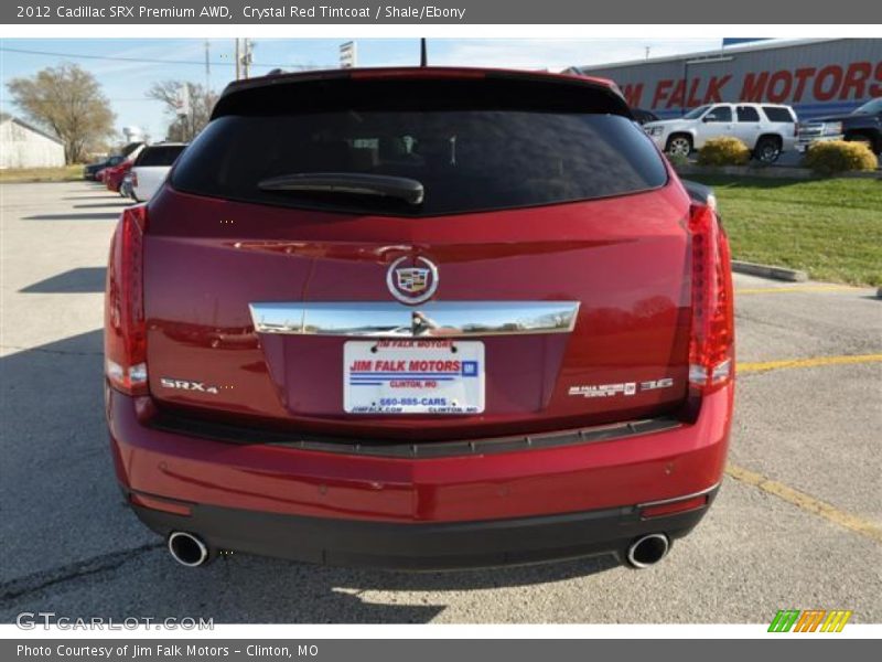 Crystal Red Tintcoat / Shale/Ebony 2012 Cadillac SRX Premium AWD