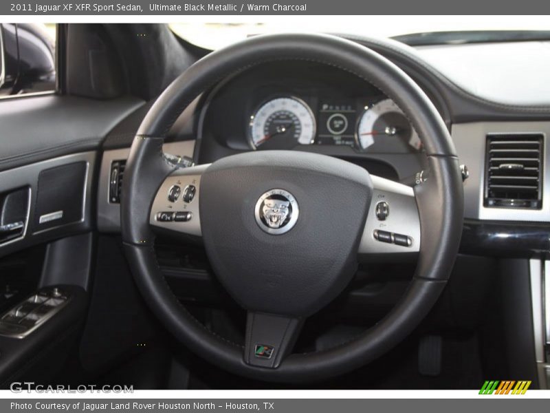 Ultimate Black Metallic / Warm Charcoal 2011 Jaguar XF XFR Sport Sedan