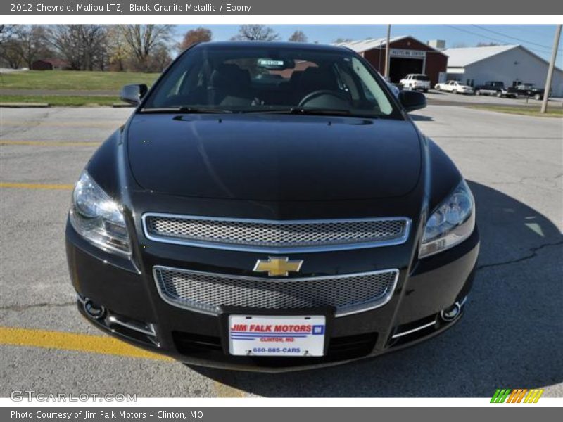 Black Granite Metallic / Ebony 2012 Chevrolet Malibu LTZ