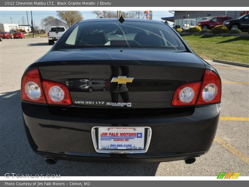 Black Granite Metallic / Ebony 2012 Chevrolet Malibu LTZ