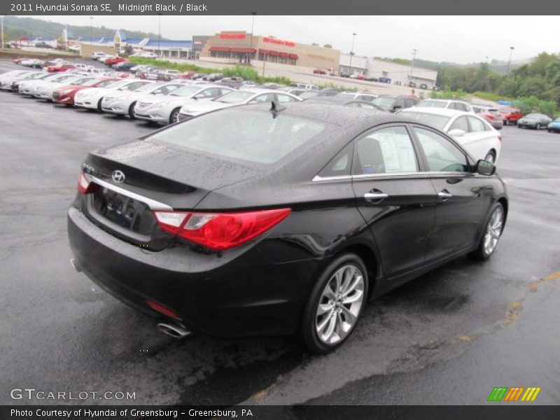 Midnight Black / Black 2011 Hyundai Sonata SE