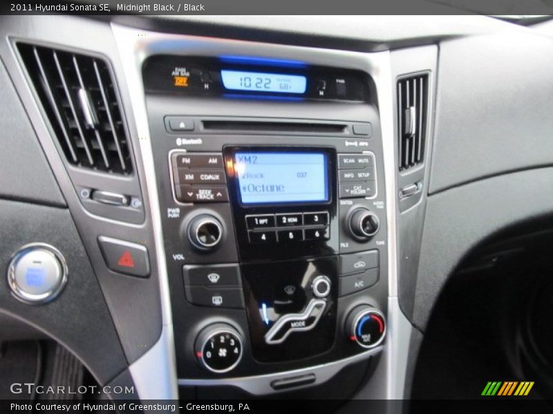 Midnight Black / Black 2011 Hyundai Sonata SE