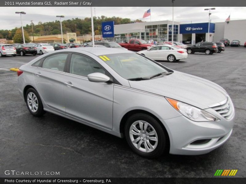 Radiant Silver / Gray 2011 Hyundai Sonata GLS
