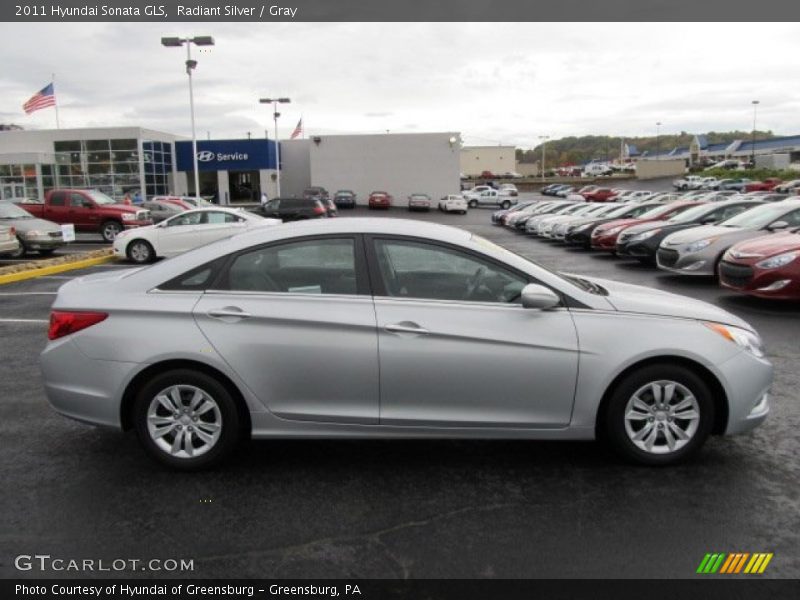 Radiant Silver / Gray 2011 Hyundai Sonata GLS