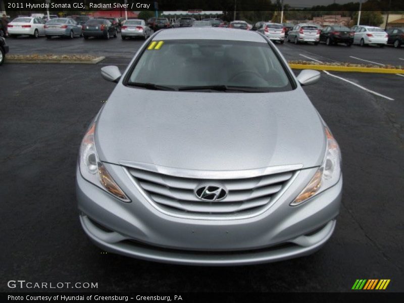 Radiant Silver / Gray 2011 Hyundai Sonata GLS