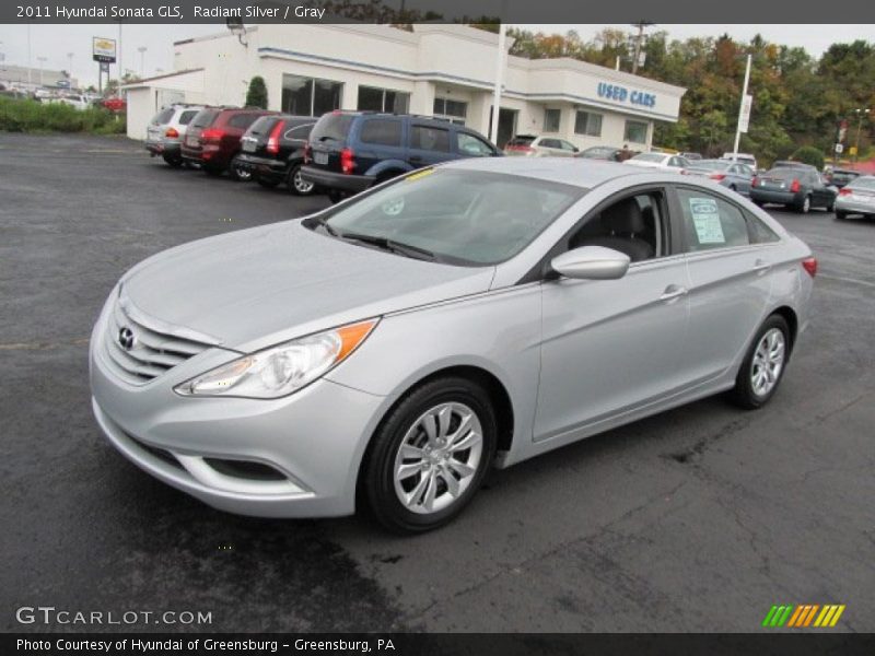 Radiant Silver / Gray 2011 Hyundai Sonata GLS