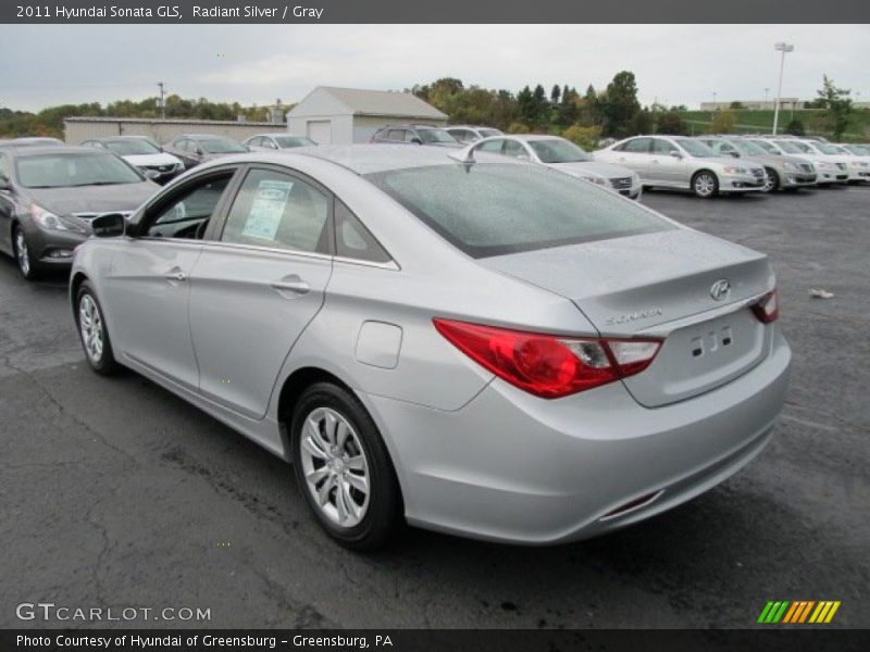 Radiant Silver / Gray 2011 Hyundai Sonata GLS