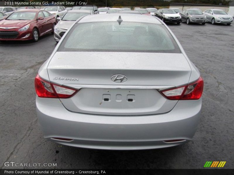 Radiant Silver / Gray 2011 Hyundai Sonata GLS