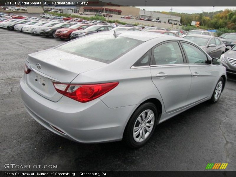 Radiant Silver / Gray 2011 Hyundai Sonata GLS