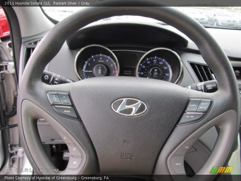 Radiant Silver / Gray 2011 Hyundai Sonata GLS