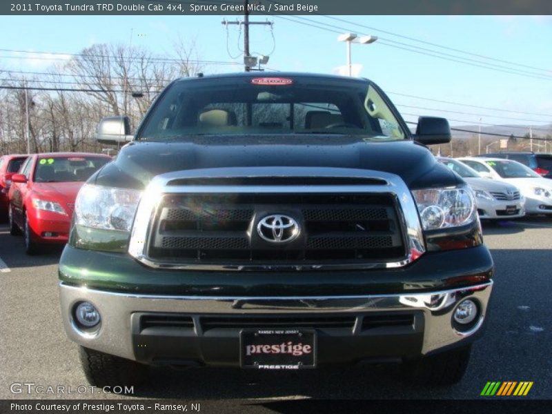 Spruce Green Mica / Sand Beige 2011 Toyota Tundra TRD Double Cab 4x4