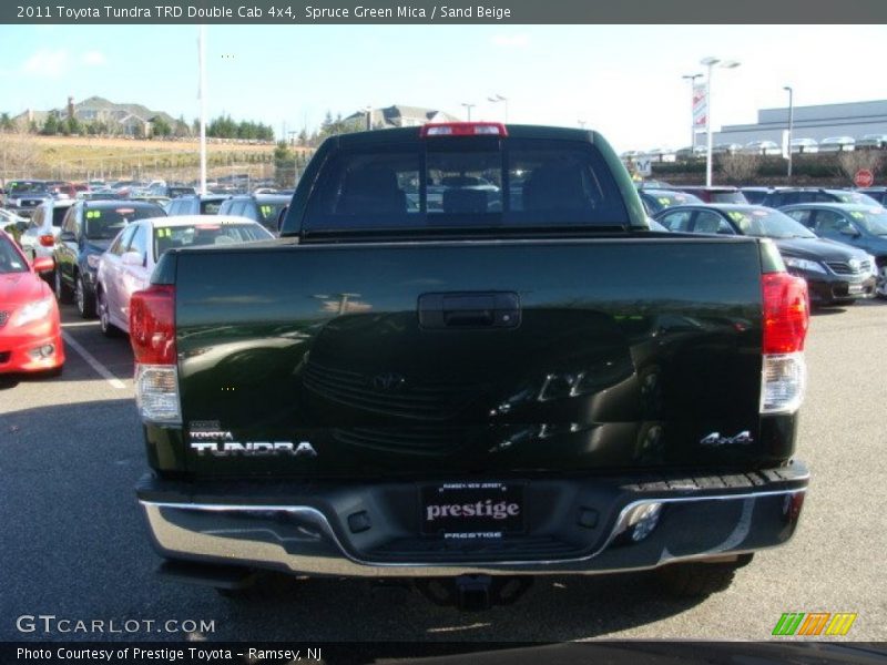 Spruce Green Mica / Sand Beige 2011 Toyota Tundra TRD Double Cab 4x4