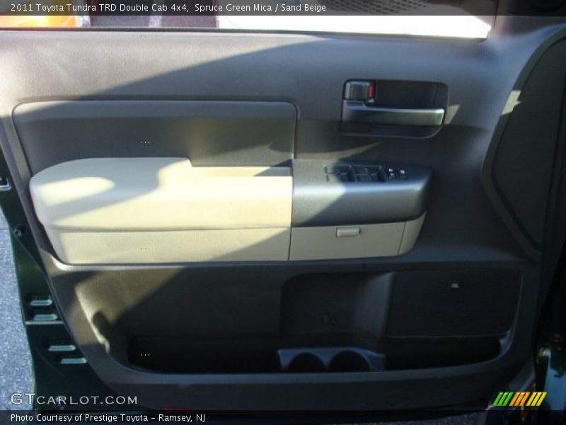 Spruce Green Mica / Sand Beige 2011 Toyota Tundra TRD Double Cab 4x4