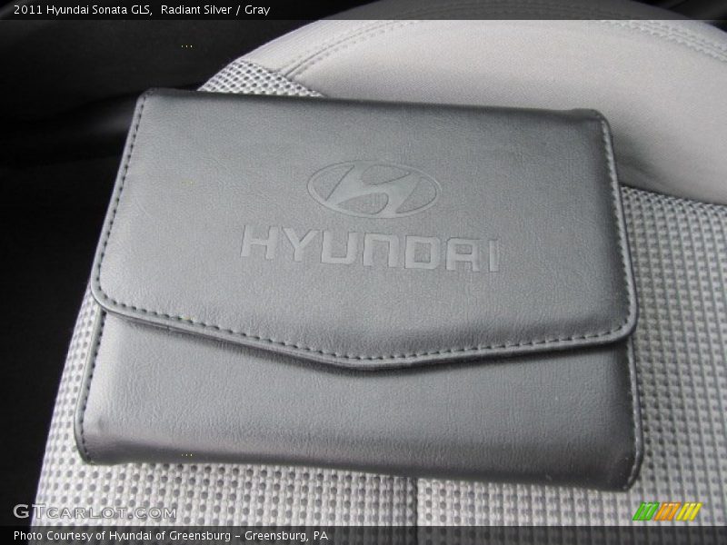 Radiant Silver / Gray 2011 Hyundai Sonata GLS