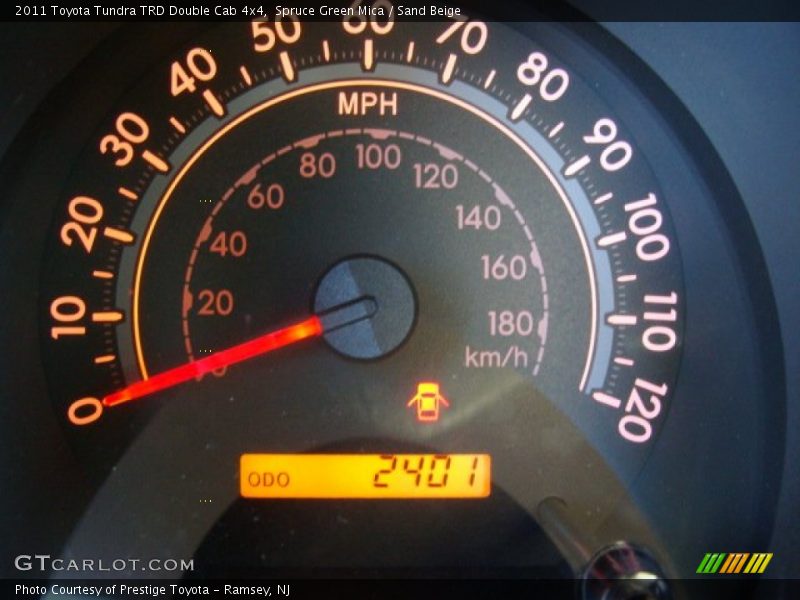Spruce Green Mica / Sand Beige 2011 Toyota Tundra TRD Double Cab 4x4