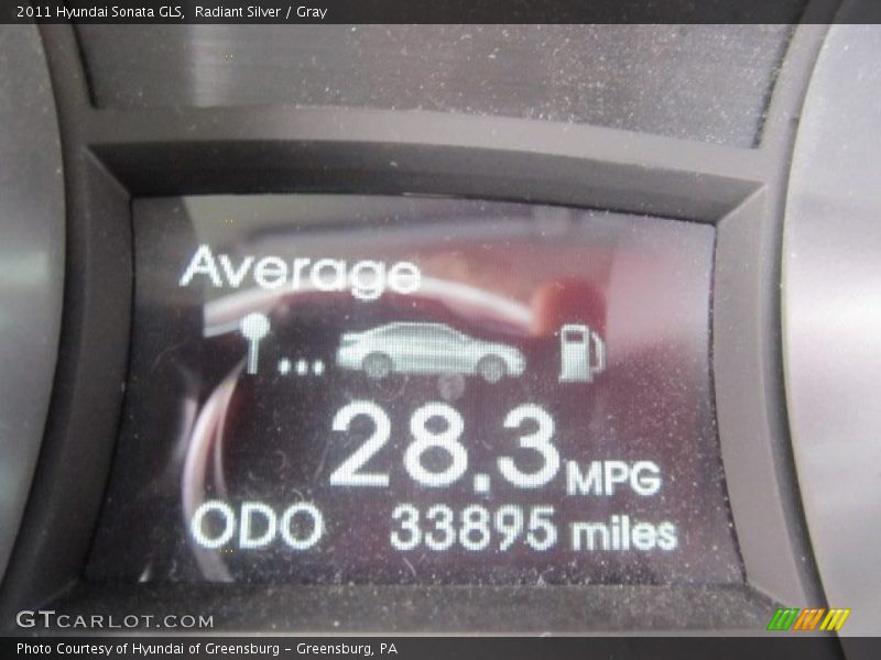 Radiant Silver / Gray 2011 Hyundai Sonata GLS