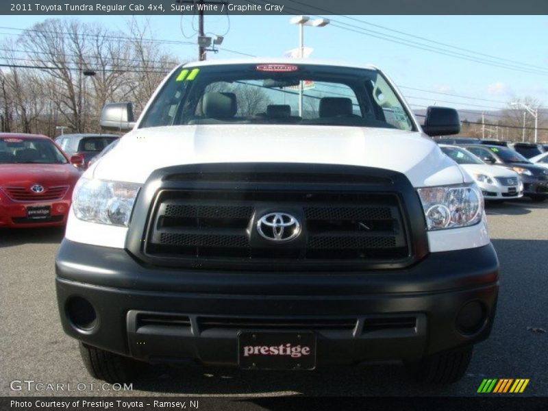 Super White / Graphite Gray 2011 Toyota Tundra Regular Cab 4x4