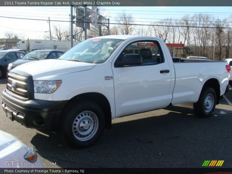 Super White / Graphite Gray 2011 Toyota Tundra Regular Cab 4x4