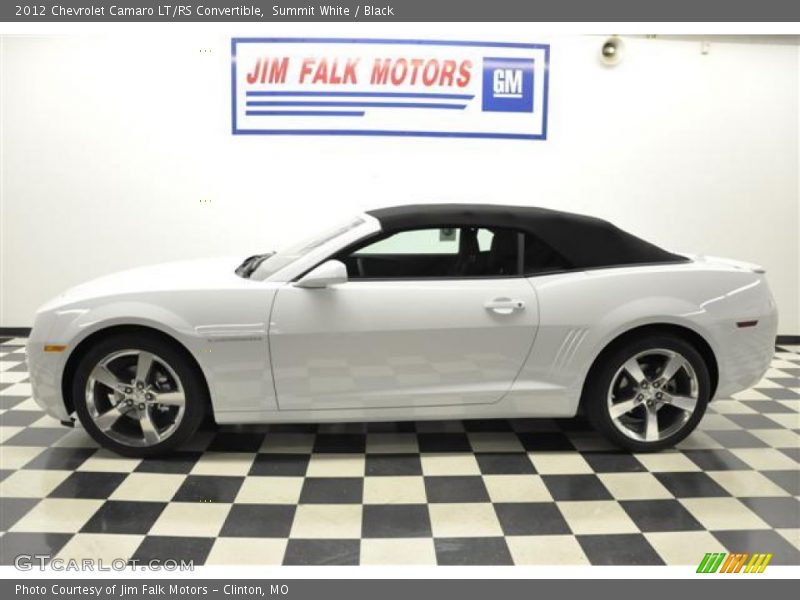 Summit White / Black 2012 Chevrolet Camaro LT/RS Convertible