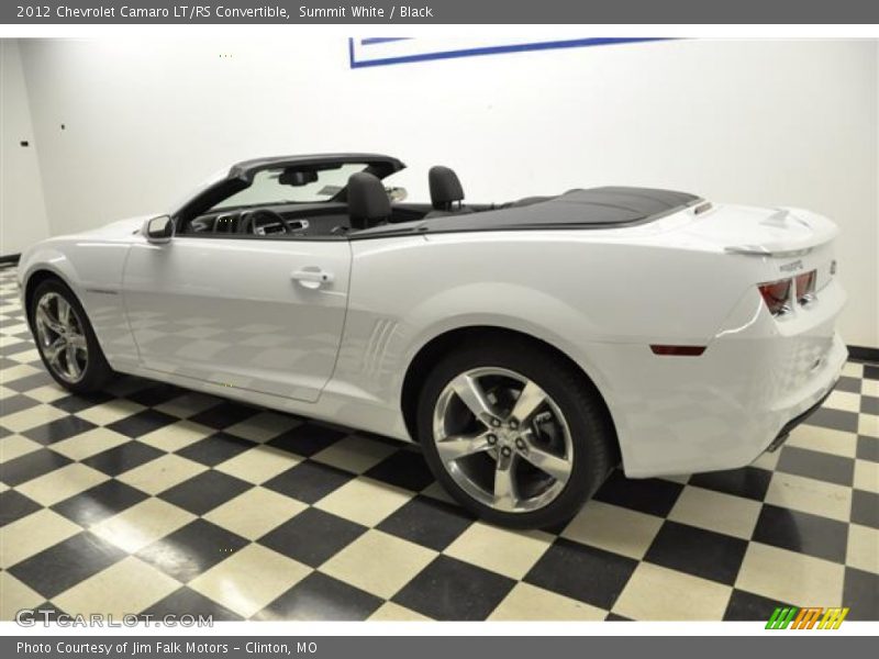 Summit White / Black 2012 Chevrolet Camaro LT/RS Convertible