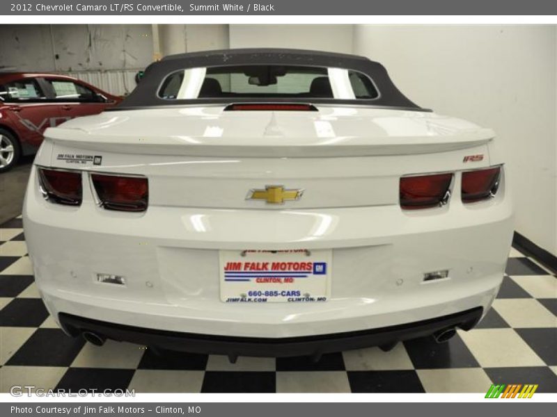 Summit White / Black 2012 Chevrolet Camaro LT/RS Convertible