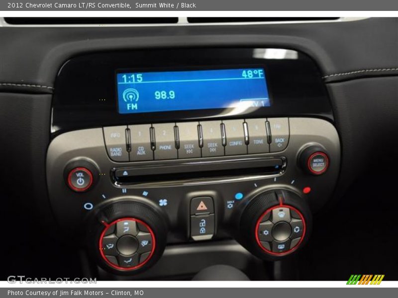Summit White / Black 2012 Chevrolet Camaro LT/RS Convertible