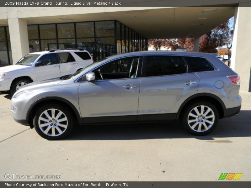 Liquid Silver Metallic / Black 2009 Mazda CX-9 Grand Touring