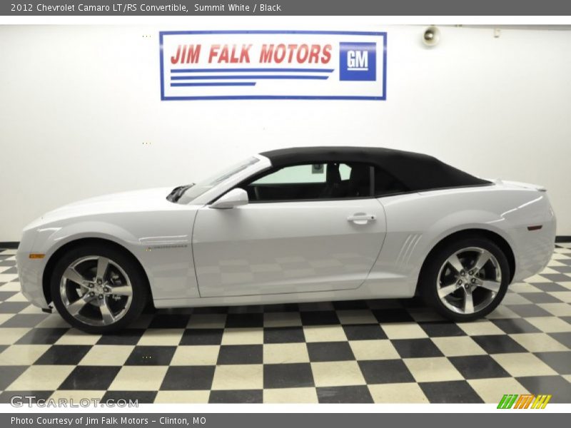 Summit White / Black 2012 Chevrolet Camaro LT/RS Convertible