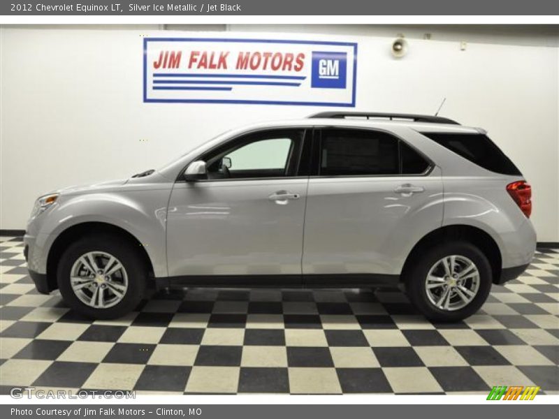 Silver Ice Metallic / Jet Black 2012 Chevrolet Equinox LT