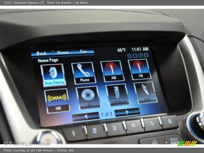Silver Ice Metallic / Jet Black 2012 Chevrolet Equinox LT