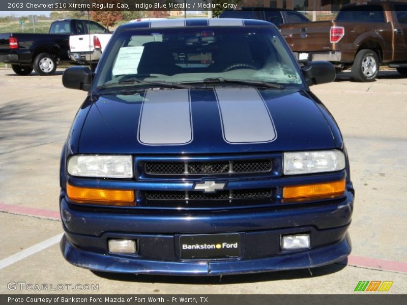 Indigo Blue Metallic / Medium Gray 2003 Chevrolet S10 Xtreme Regular Cab