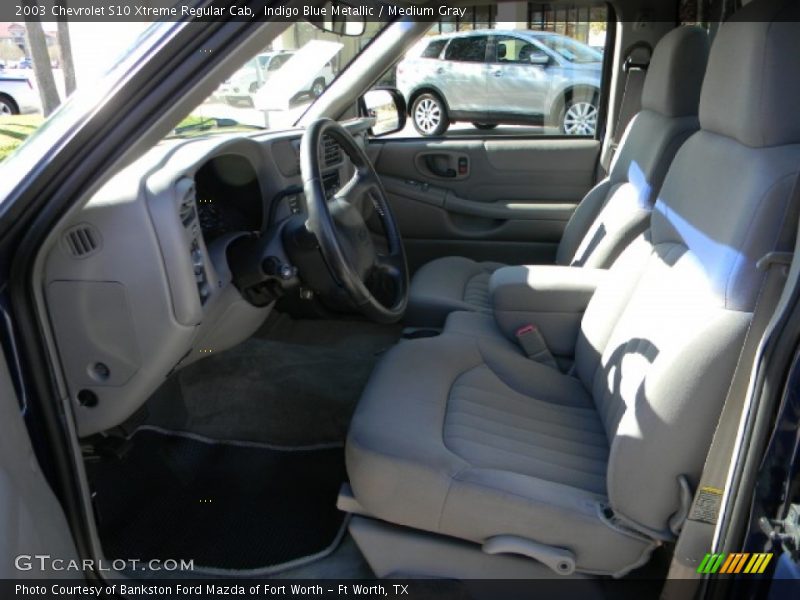 Indigo Blue Metallic / Medium Gray 2003 Chevrolet S10 Xtreme Regular Cab