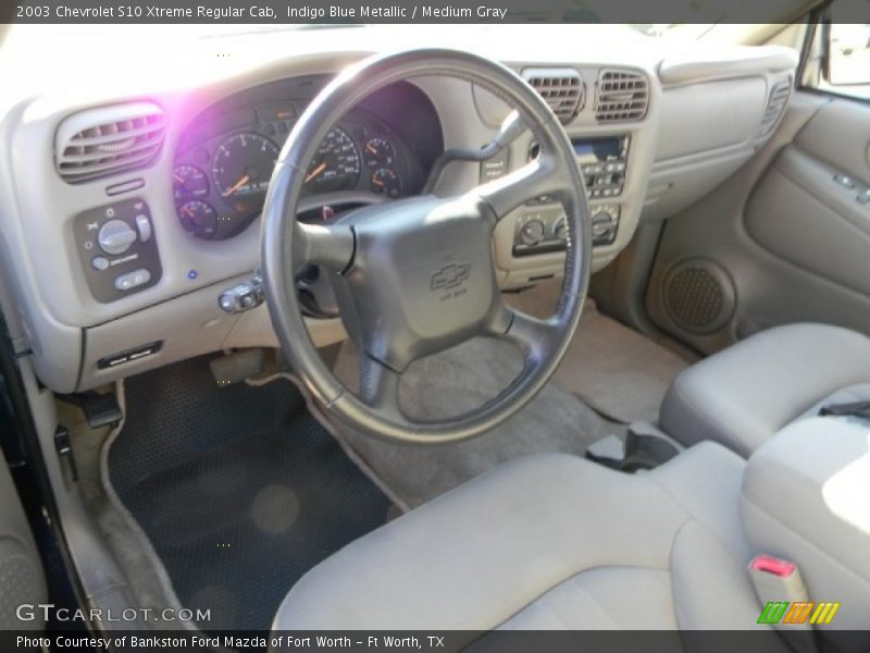 Indigo Blue Metallic / Medium Gray 2003 Chevrolet S10 Xtreme Regular Cab