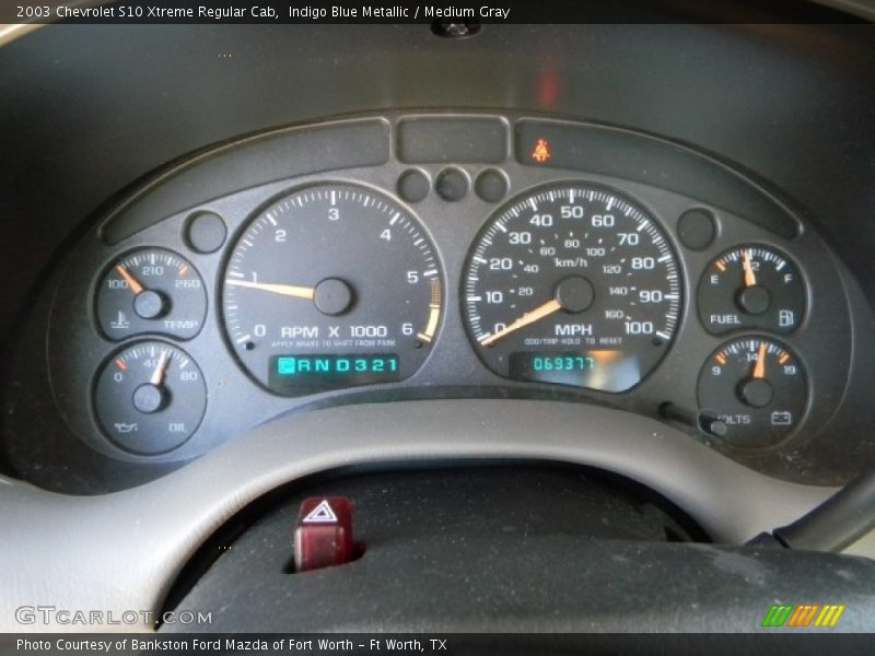  2003 S10 Xtreme Regular Cab Xtreme Regular Cab Gauges