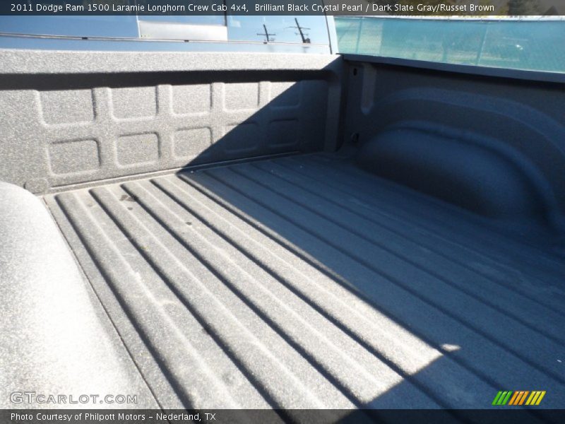 Brilliant Black Crystal Pearl / Dark Slate Gray/Russet Brown 2011 Dodge Ram 1500 Laramie Longhorn Crew Cab 4x4