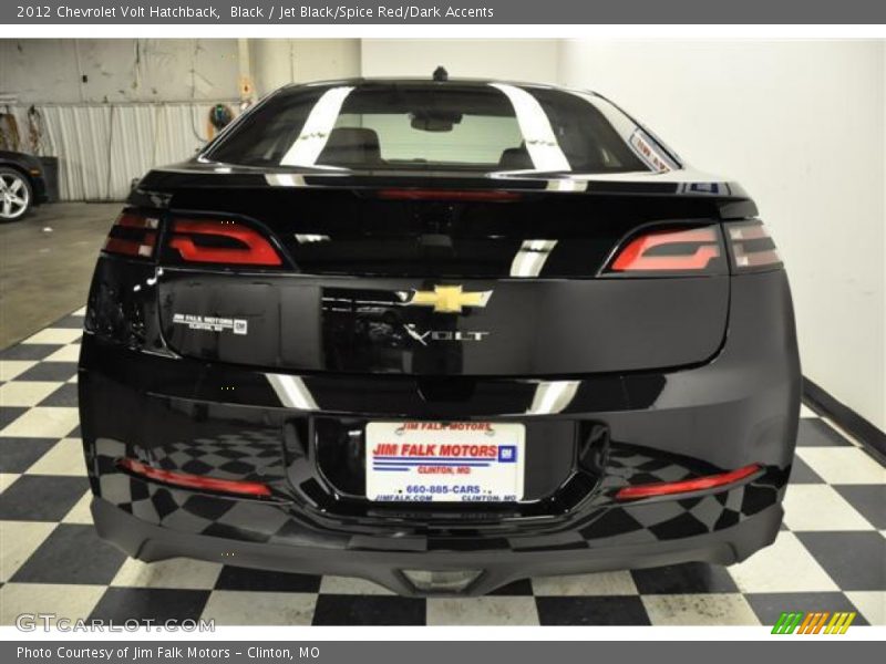 Black / Jet Black/Spice Red/Dark Accents 2012 Chevrolet Volt Hatchback
