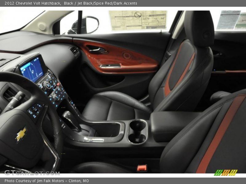  2012 Volt Hatchback Jet Black/Spice Red/Dark Accents Interior