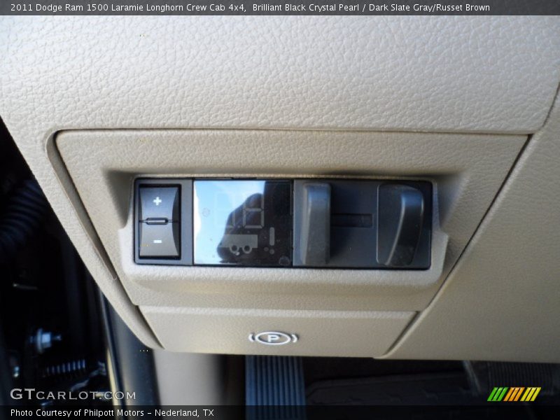Brilliant Black Crystal Pearl / Dark Slate Gray/Russet Brown 2011 Dodge Ram 1500 Laramie Longhorn Crew Cab 4x4