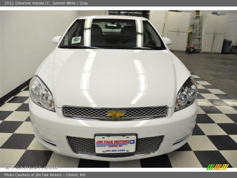 Summit White / Gray 2012 Chevrolet Impala LT