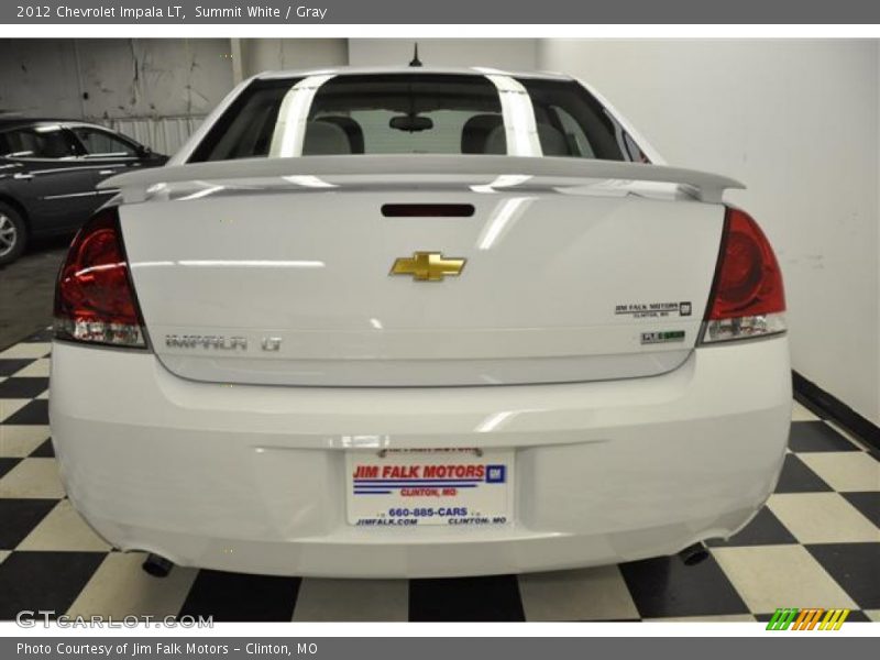 Summit White / Gray 2012 Chevrolet Impala LT