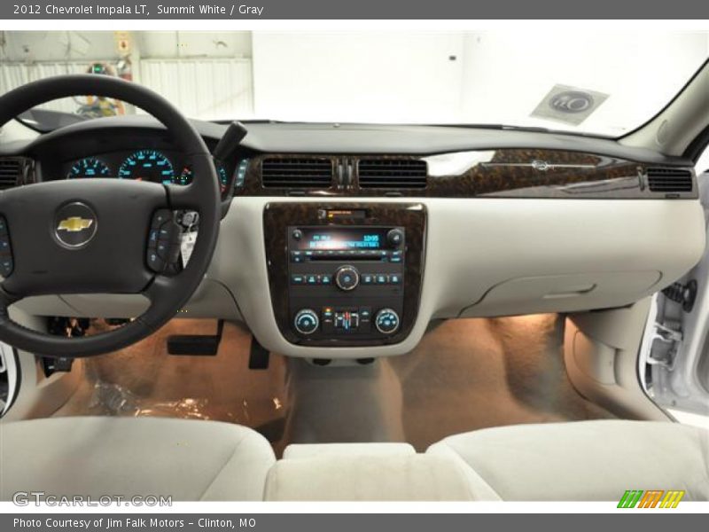 Summit White / Gray 2012 Chevrolet Impala LT