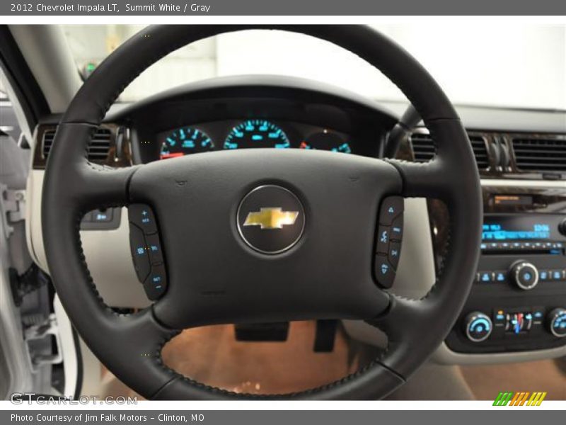 Summit White / Gray 2012 Chevrolet Impala LT