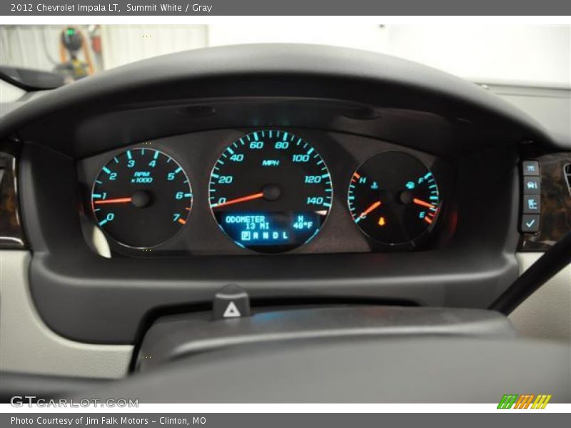 Summit White / Gray 2012 Chevrolet Impala LT