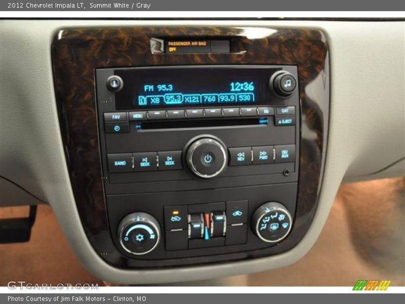 Summit White / Gray 2012 Chevrolet Impala LT