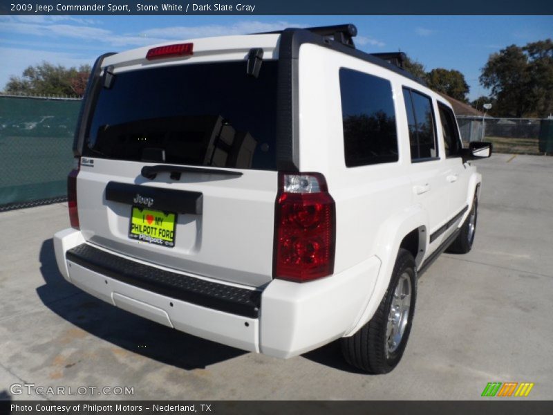 Stone White / Dark Slate Gray 2009 Jeep Commander Sport