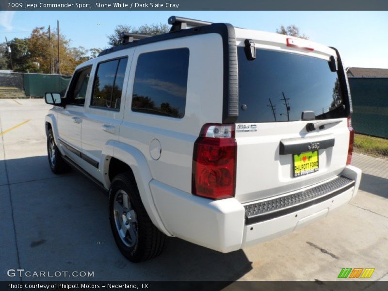 Stone White / Dark Slate Gray 2009 Jeep Commander Sport