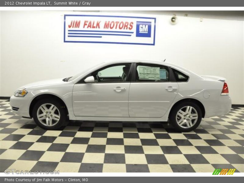 Summit White / Gray 2012 Chevrolet Impala LT