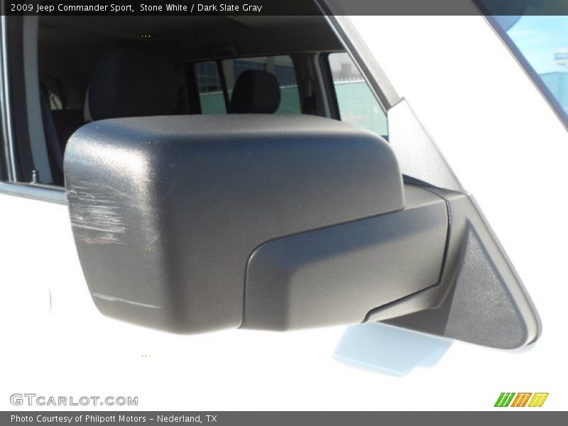 Stone White / Dark Slate Gray 2009 Jeep Commander Sport