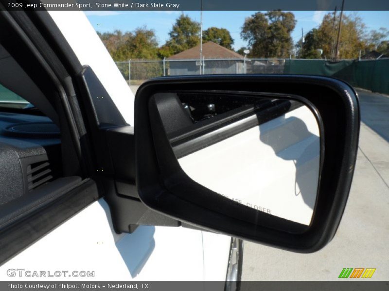 Stone White / Dark Slate Gray 2009 Jeep Commander Sport